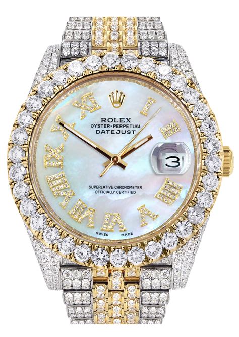 rolex watch silver and gold|solid gold Rolex with diamonds.